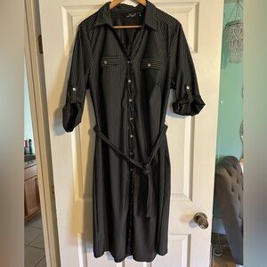 Black & White Shirt Dress